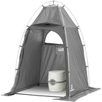 SylvanSport Privy Bivy Privacy Tent - Windproof, Portable Shelter for Camping Toilets & Changing Room - 6′ 8″ of Interior Height - Easy Setup - Pop-Up Pod with Window for Camping, Beach & Tailgates