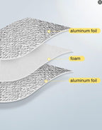 78.74"*78.74"Camping Mat Foam Foil Blanket for Camping Foam Pad Insulating Foil Mat Sleeping Tent Pad Waterproof Thermal Aluminum Camping mat for Reflecting Heat