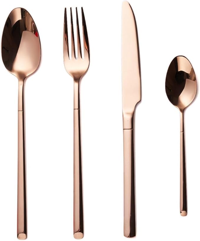 Premium 48-Piece Stainless Steel Cutlery Set - 304 Silverware Flatware for 12, Includes Forks & Spoons, Durable Tableware for Home & Hotel Use