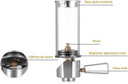 BRS Outdoor Gas Lantern Dreamlike Candle Lamp Portable Tent Lantern Glass Mantle Lantern (BRS-55 1pc)