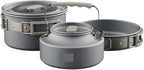 Portable Camping Cookware Kit with Frying Pan, Kettle and Foldable Tableware for Outdoor Kitchen and Picnic
