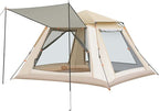 85x85x56 Inch Pop-Up Camping Tent for 2-4 Persons, Waterproof 4-Season Ultralight Backpacking Tent with 2 Doors, Instant Setup, Ventilated Dual Doors, Ideal for Hiking & Outdoor Activities
