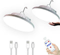 [120 LED 4500mah] Solar Camping Lights Rechargeable Portable Lantern Tent Lamp 5 Mode USB Remote Control Hanging Waterproof for Home Indoor Outdoor Emergency Courtyard 2 Pack