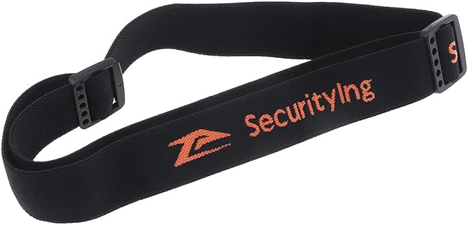 SecurityIng 1PC Elastic Headband Adjustable Headlight Strap Fit for 22mm - 26mm Torch Headlamps Holder