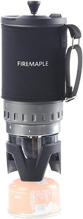 Fire-Maple Crater Radiant Cooking System - w/Micro Pressure Regulated Valve, Solo Compact and Windproof Water Boiler, Ideal for Hiking, Climbing, Camping and Emergency uses, 0.8L.