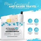 Compact Personal Shower Kit To-Go (Multi-Color) – Your Hygiene Companion for Travel, Gym, Camping | Shower on the Go | Shampoo, Soap, Towel. All in One (5)