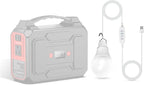 Apowking Bulbs R100 Power Bank Station, R100 Power Bank Power Station Generator Led Light Portable Emergency Lighting, Easy to use