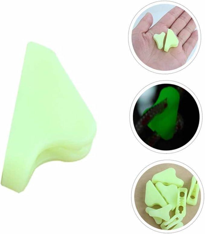 20pcs Fluorescent Tent Rope Buckle Camping Accessories for Glamping Hiking Backpacking