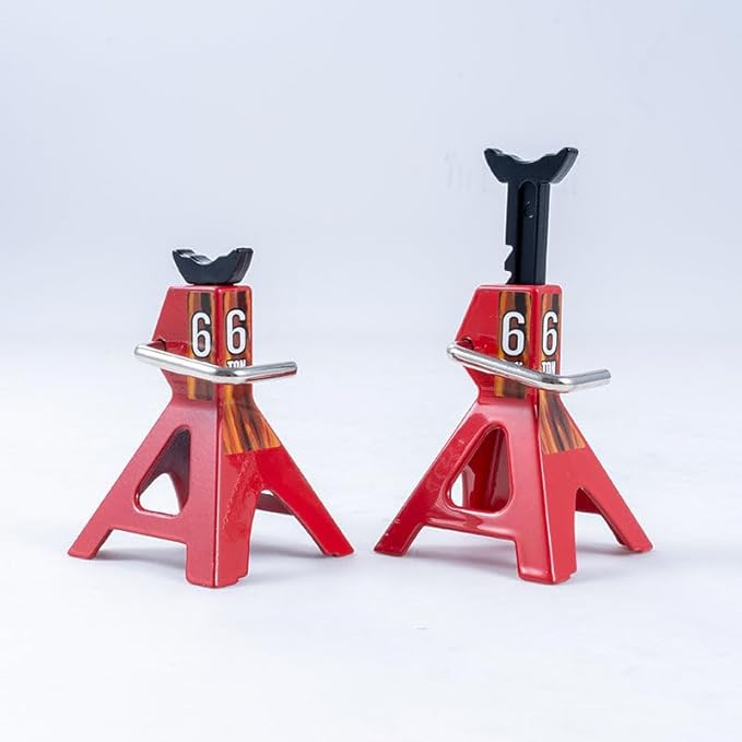 FMS Simulation Micro Scale Model Lifting Jack (2pcs) for SCX10 D90 CC01 TRX4 FCX10 1/8 1/6 1/10 RC Car Decoration Fake Props Accessory for RC Crawler Car