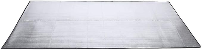 Aluminum Foil EVA Sleeping Mattress Mat Pad for Outdoor Camping Hiking Travel Picnic Silver(59.1 x 78.8inch)