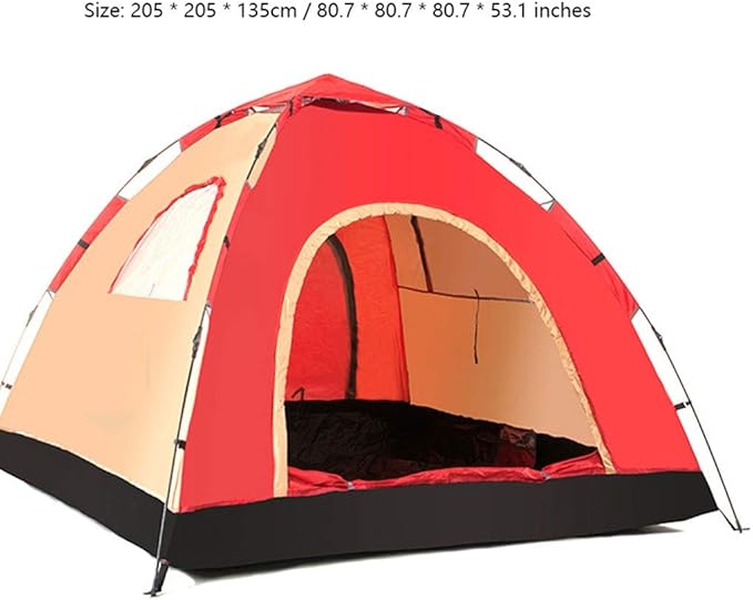 GeRRiT Tent 3-4 Person Outdoor Camping Tent Automatic Tent Family Waterproof Anti UV Easy Open Camp Hiking Tents Sun Shade Yurt