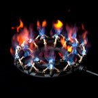 Propane Jet Burner with 44 Brass Tips - Perfect for Camping, Turkey Frying, and More with Stove Buddy JB-44LP(Propane Gas 44 Tips & Regulator)