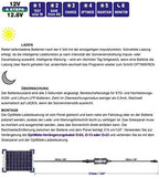 Optimate Solar Duo 20W Travel kit, TM522-D2TK, 6-Step 12V / 12.8V 1.6A Weatherproof Solar Battery Saving Charger & maintainer