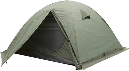 2-3 Person 4-Season Backpacking Tent – Double-Layer Waterproof with Winter Skirt for Camping Hiking Survival