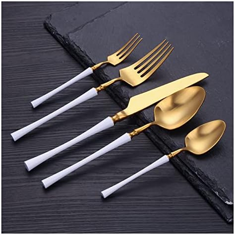 Cutlery Set Pieces Service Stainless Steel Titanium Flatware,Party Steel Cutlery Set Blue Black Gold Dinnerware 304 Stainless Steel Forks Spoons Knives Set Kit Outstanding,