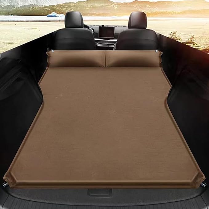 Car Inflatable Mattress for Benz G Class G500 G550 G63 AMG 2019-2023 2024,Folding Air Bed Cushion Outdoor Camping Travel Portable Sleeping Pad Car Accessories,Brown