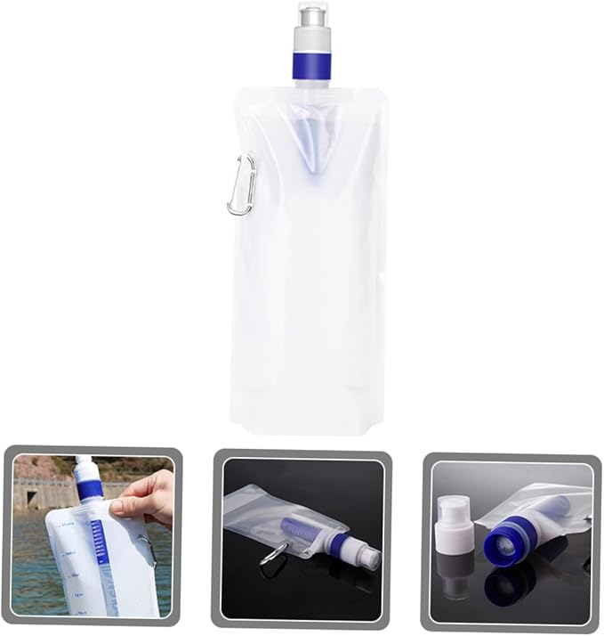 Yardwe Essential for Outdoor Lovers: Portable Water Purifier Bag Reusable Camping and Hiking Water Container