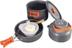 Camping cookware Outdoor cookware Set Camping Tableware Cooking Set Travel Tableware Cutlery Utensils Hiking Picnic Set (Color : Tableware Pot)