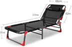 Camping Cot Bed Non-Slip Foot Pad Folding Camping Cot, Heavy Duty Collapsible Foldable Bed for Kids Adults with Non-Slip Foot Mat Comfortable for Outdoor&Indoor