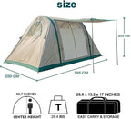 Inflatable Tent Clamping Tent for 8-10 People Oxford Fabric Air Tent Waterproof Oversized Family Tent for Outdoor Camping and Glamping