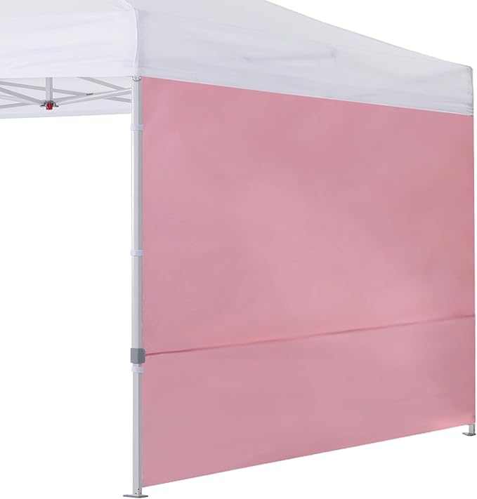 COOSHADE Instant Canopy SunWall 10x10 Canopy SideWall for Pop up Canopy Tent, 1 Pack Sidewall Only, Pink