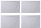 VEVOR Canopy Sidewalls, Fit for 10 x 10 ft Pop Up Canopy Tent, Tent Side Walls w/Waterproof Sunlight Protection Layer for Outdoor Event Tents, Vendor Booth, Camping (3 Sidewalls + 1 Door Curain Only)