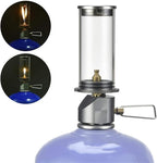 BRS Outdoor Gas Lantern Dreamlike Candle Lamp Portable Tent Lantern Glass Mantle Lantern (BRS-55 1pc)