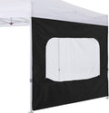 COOSHADE Instant Canopy SunWall 10x10 Canopy SideWall for Pop up Canopy Tent, 1 Pack Sidewall with Mesh Window Only, Black