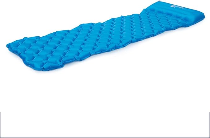 Outdoor Lightweight Camping Equipment, Moisture-Proof Pad, Inflatable Bed, Thickened Floor Mat, Portable Tent Sleeping Pad, Air Cushion(Blue,224x68x5cm(88x27x2inch))