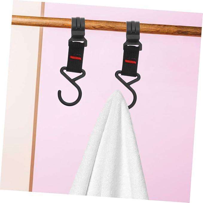 15pcs Outdoor Camping Hooks Heavy-Duty Plastic Steel Portable Storage Hanger for Tent Lantern Clothing and Kitchen Utensils for Hiking and Camping