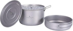 Boundless Voyage Camping Cookware Lightweight Cooking Pot Set Titanium Pot Portable for Outdoor Cooking Traveling Hiking Trekking Backpacking, 1-5 Person