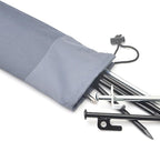 Tent Stake Storage Bag with Oxford Fabric, 30cm Camping Nail Organizer Pouch for Outdoor Tent Pegs and Ground Stakes, Windproof Drawstring Holder for Hiking and Backpacking