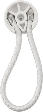 5 Pack Shock Cord Fastener Bungee Cord Clips With Adjustable Knob For Tent Boat Cover Canvas Marine Truck RV Trailer Accessories Nylon Rubber Material 13Cm Stretch Length(white)