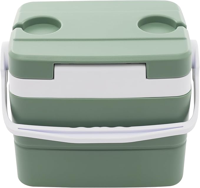 8.5l Camping Ice Boxes & Coolers, Insulated Cooler, Portable Ice Box with Handle, Large Insulated Ice Chestfor Beach, Picnic and Office Use