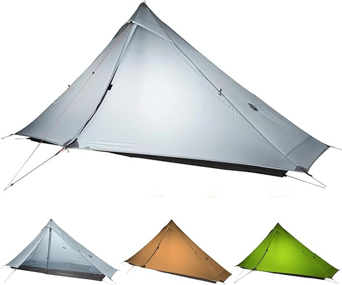 3F UL Gear Lanshan PRO Lanshan Ultralight Tent 3-Season Backpacking Tent for 1-Person or 2-Person, Waterproof Professional Tents for Camping, Trekking, Kayaking, Climbing