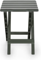 Camco 21042 Quick-Folding Adirondack Table, Plastic, Sage