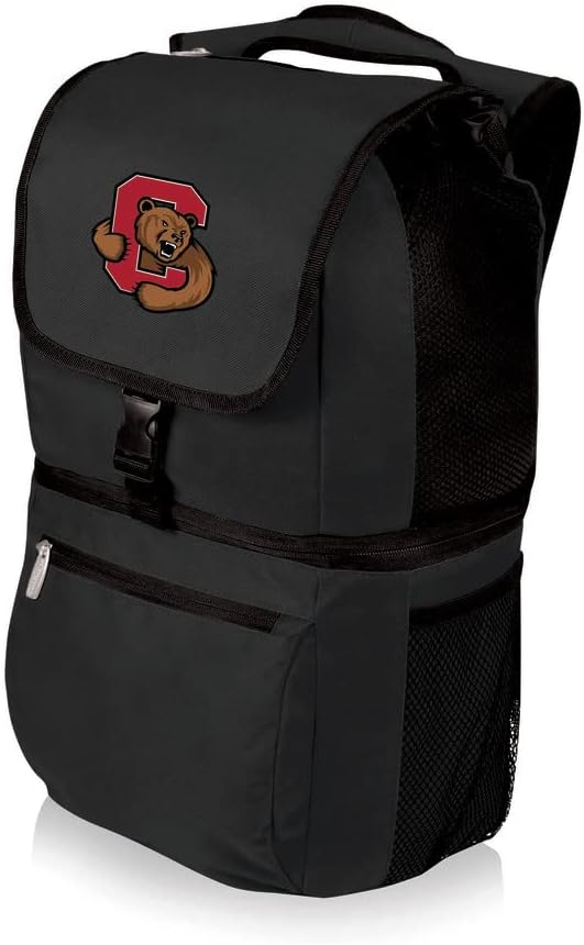 PICNIC TIME NCAA Cornell Big Red Zuma Backpack Cooler - Soft Cooler Backpack - Lunch Cooler, (Black)