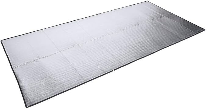 FILFEEL Aluminum Foil EVA Sleeping Mattress Mat Pad for Outdoor Camping Hiking Travel Picnic Silver(39.4 x 78.8inc)