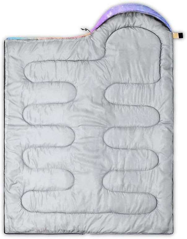 Datura home Kids Sleeping Bag for Girls,Galaxy Glitter Star -Lightweight Warm Outdoor Indoor-Waterproof Cold Weather Resistant Sleeping Bag for Camping Hiking(Galaxy 32"*90")