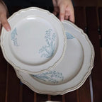 Camping Plates Retro High-end Ceramic Dinner Plates, Home Dining, Dishes, Tableware Decorative Plate