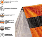 Survival Tent Kit - All-Weather Protection for Camping, Hiking & Survival - Includes Emergency Whistle, Paracord, Blanket, Tube Tent