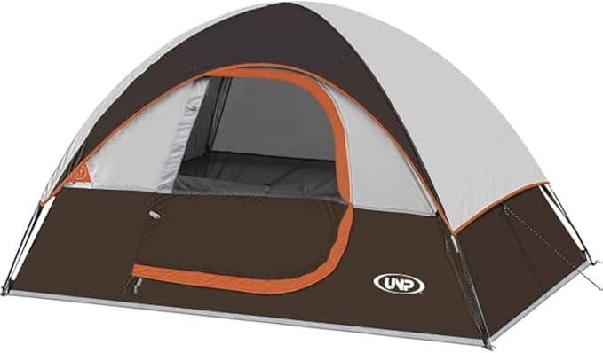Camping Tent 2-4 Person, Waterproof Windproof Tent with Rainfly Easy Set up-Portable Dome Tents for Camping…
