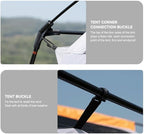Luxury Tent Room for Camping 4-12 Person Waterproof Large Family Tent with 2 Bedroom and 1 Living Room Design