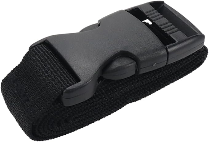 10Pcs Tie Down Straps Black Adjustable Nylon Strap with Buckles 1" x 47" (3.9ft) Straps with Quick Release, Lashing Strap for Backpacking, Outdoor Activities