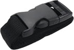 10Pcs Tie Down Straps Black Adjustable Nylon Strap with Buckles 1" x 47" (3.9ft) Straps with Quick Release, Lashing Strap for Backpacking, Outdoor Activities