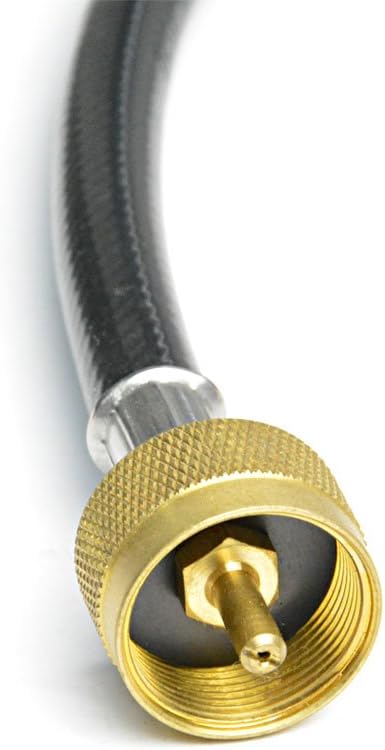 Stanbroil Propane Brass Tee Adapter Kit with 4-Port with 5-feet and 12-feet Hose for Motorhomes Tank RV Camping