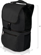 Picnic Time Zuma Backpack Cooler, Black, 12 oz