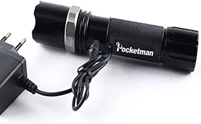 Pocketman 3.7-4.2V Li-ion AC Charger Cable Cord Car Charger Adapter for Rechargeable Flashlight Headlamp Headlight Torch