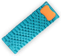 Self Inflating Sleeping Pad with Camping Pillow for Sleeping Easy to Use - Lightweight & Compact - 4-Season Camp Sleeping Mat and Pillow for Outdoor Activities, Camping,Travel,Car,Tent(Green)