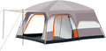 Luxury Tent Room for Camping 4-12 Person Waterproof Large Family Tent with 2 Bedroom and 1 Living Room Design